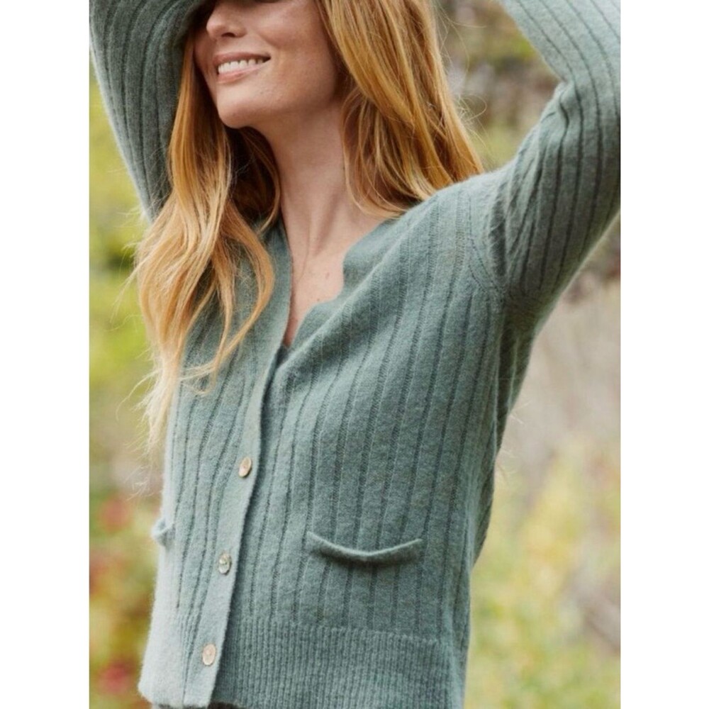 Kilte Sage Knit Button-Front Women's Sweater